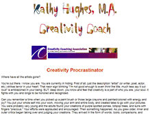 Tablet Screenshot of creativitycoachingsite.com
